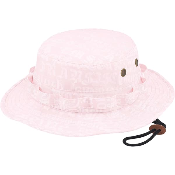 Supreme Cities Jacquard Boonie - Light Pink (front)