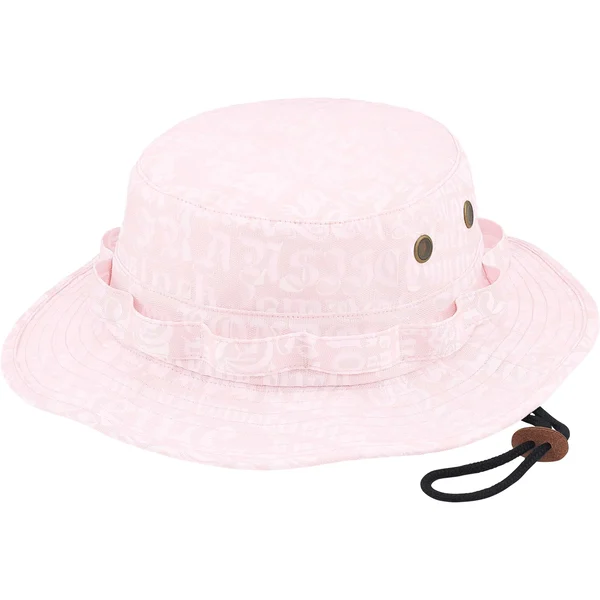 Supreme Cities Jacquard Boonie - Light Pink (front)