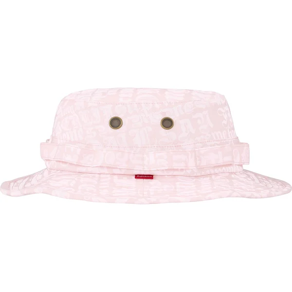 Supreme Cities Jacquard Boonie - Light Pink (front)
