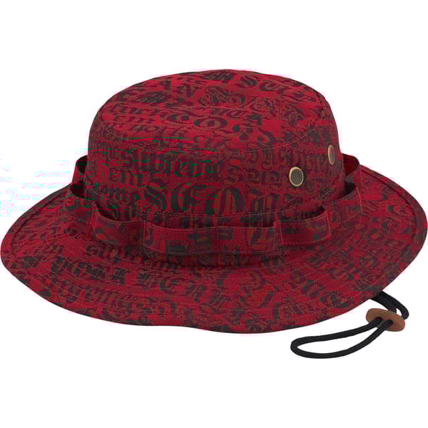 Supreme Cities Jacquard Boonie - Red (front)
