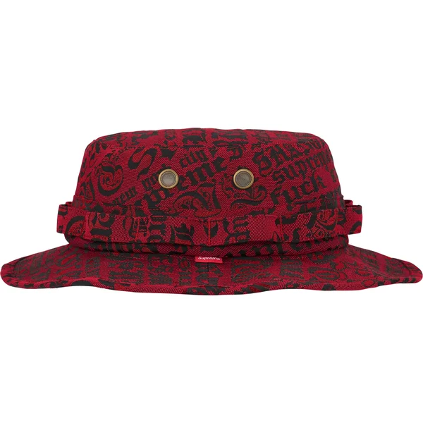 Supreme Cities Jacquard Boonie - Red (front)