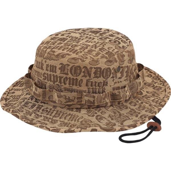 Supreme Cities Jacquard Boonie - Tan (front)
