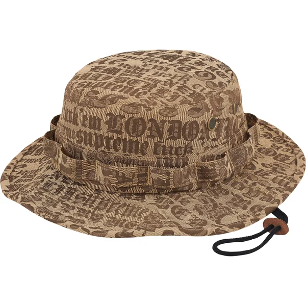 Supreme Cities Jacquard Boonie - Tan (front)