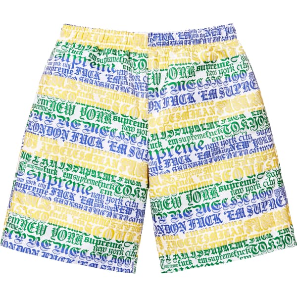 Supreme Cities Jacquard Short - Multicolor (front)
