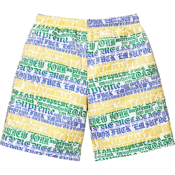 Supreme Cities Jacquard Short - Multicolor (front)