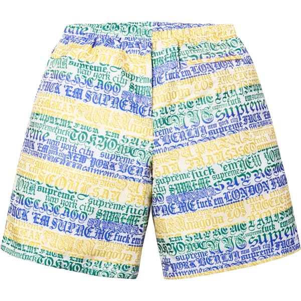 Supreme Cities Jacquard Short - Multicolor (front)