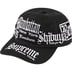 Supreme City Patches 6-Panel - Black (front)