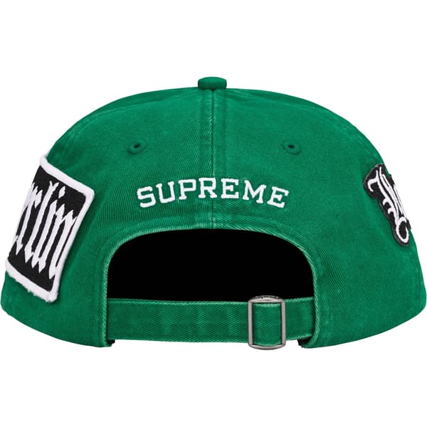 Supreme City Patches 6-Panel - Green (front)
