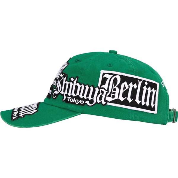 Supreme City Patches 6-Panel - Green (front)