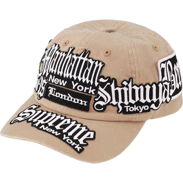 Supreme City Patches 6-Panel - Khaki (front)