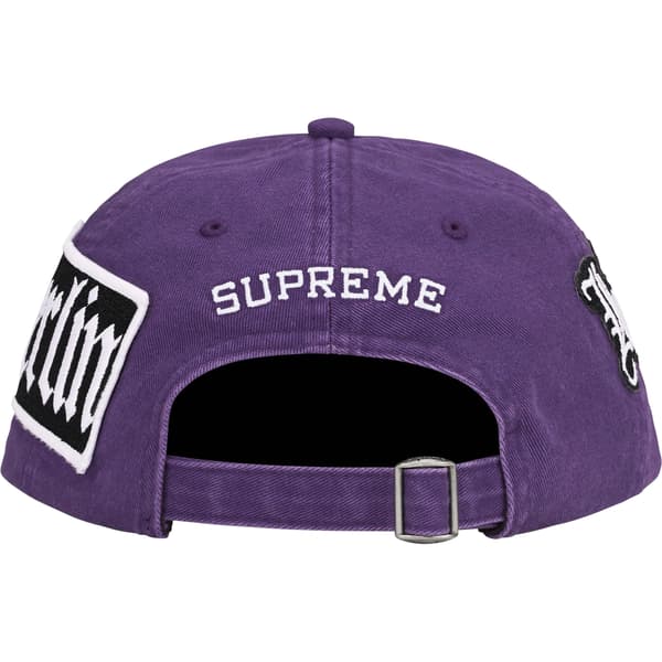 Supreme City Patches 6-Panel - Purple (front)