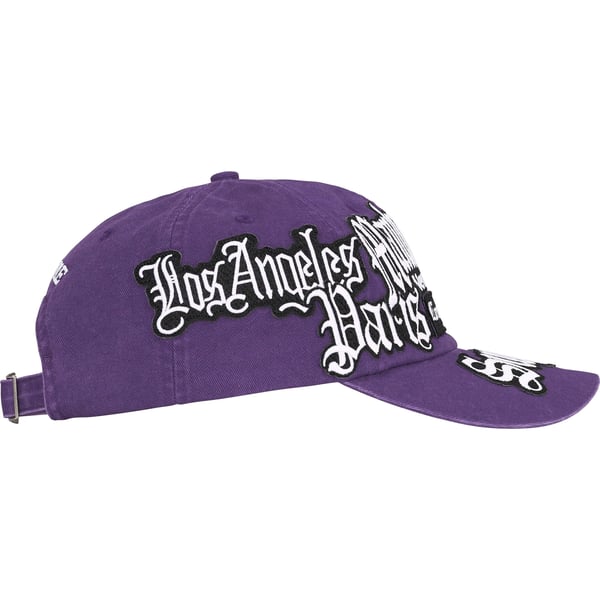 Supreme City Patches 6-Panel - Purple (front)
