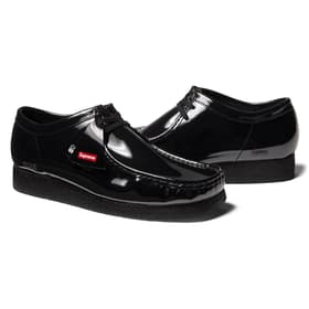 Supreme Clarks Originals Patent Leather Wallabee Black