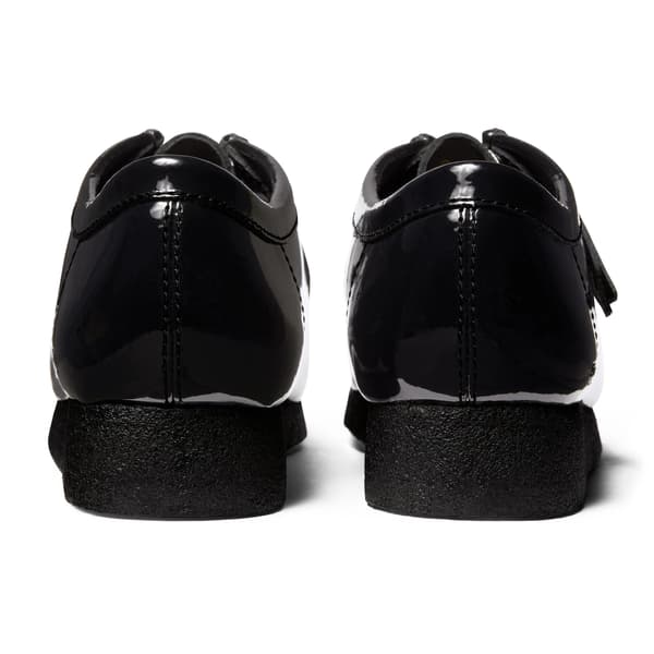 Supreme Clarks Originals Patent Leather Wallabee - Black (front)