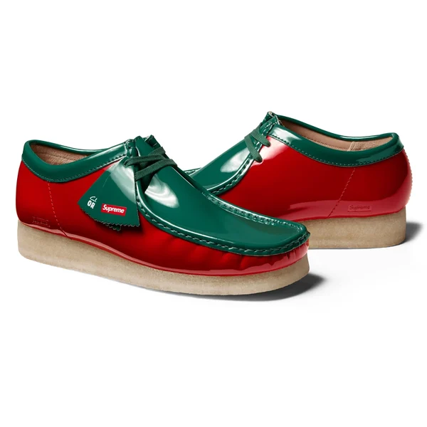 Supreme Clarks Originals Patent Leather Wallabee - Multicolor (front)