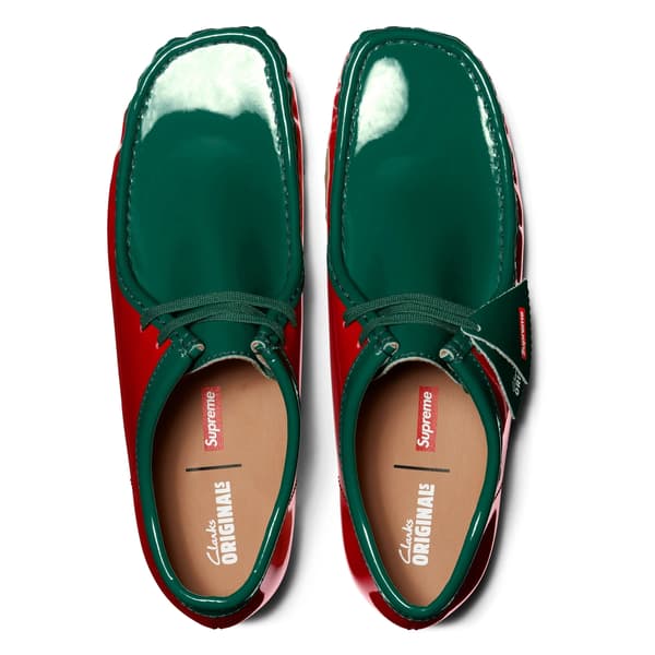Supreme Clarks Originals Patent Leather Wallabee - Multicolor (front)