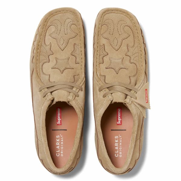Supreme Clarks Originals Wallabee - Tan (front)