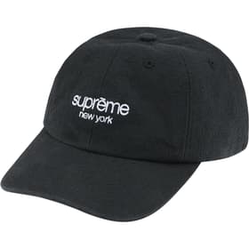 Supreme Classic Logo 6-Panel Black