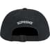 Supreme Classic Logo 6-Panel - Black (front)