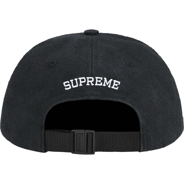 Supreme Classic Logo 6-Panel - Black (front)