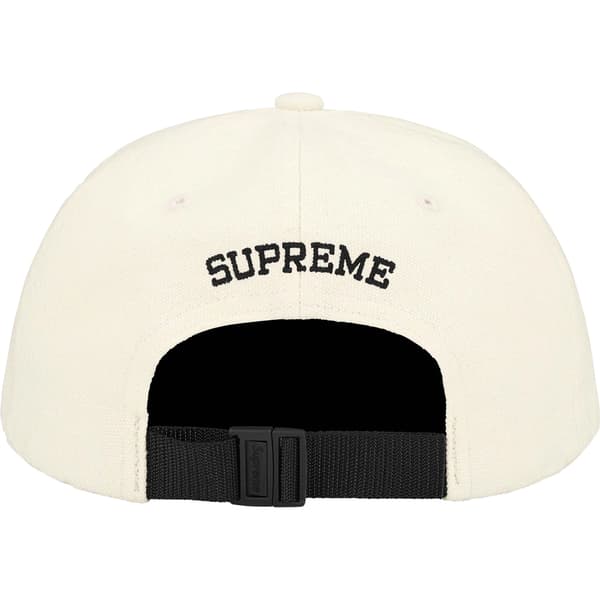 Supreme Classic Logo 6-Panel - Cream (front)