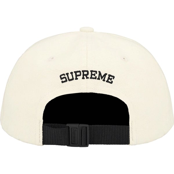 Supreme Classic Logo 6-Panel - Cream (front)