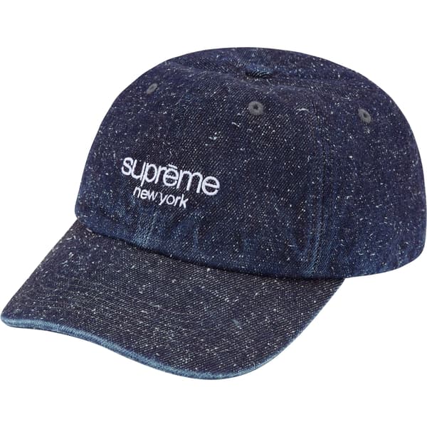 Supreme Classic Logo 6-Panel - Denim (front)