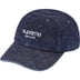 Supreme Classic Logo 6-Panel - Denim (front)