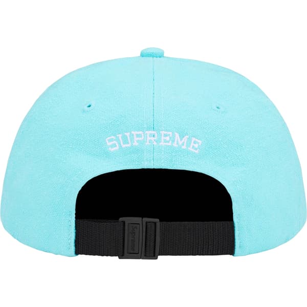 Supreme Classic Logo 6-Panel - Light Blue (front)