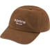 Supreme Classic Logo 6-Panel - Olive Brown (front)