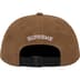 Supreme Classic Logo 6-Panel - Olive Brown (front)