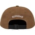 Supreme Classic Logo 6-Panel - Olive Brown (front)