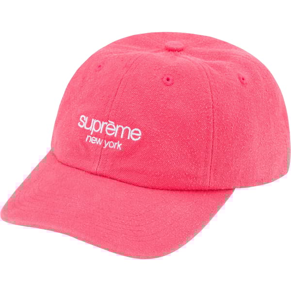 Supreme Classic Logo 6-Panel - Pink (front)