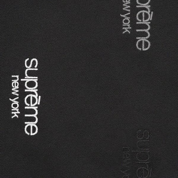 Supreme Classic Logo Chino Short - Black (front)