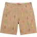 Supreme Classic Logo Chino Short - Tan (front)