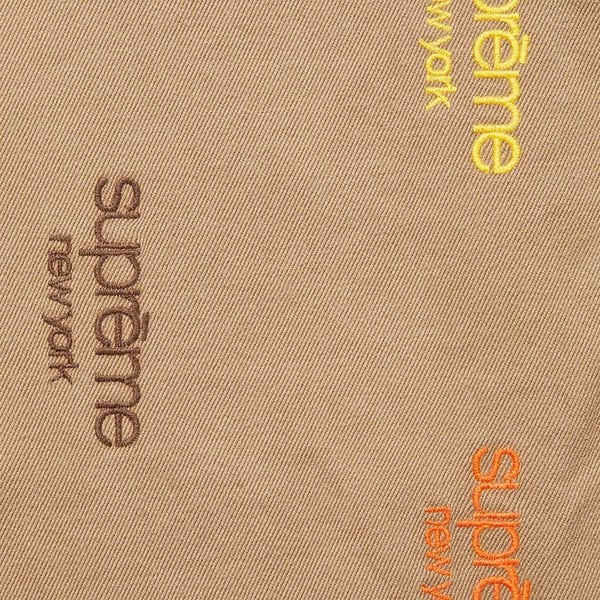 Supreme Classic Logo Chino Short - Tan (front)