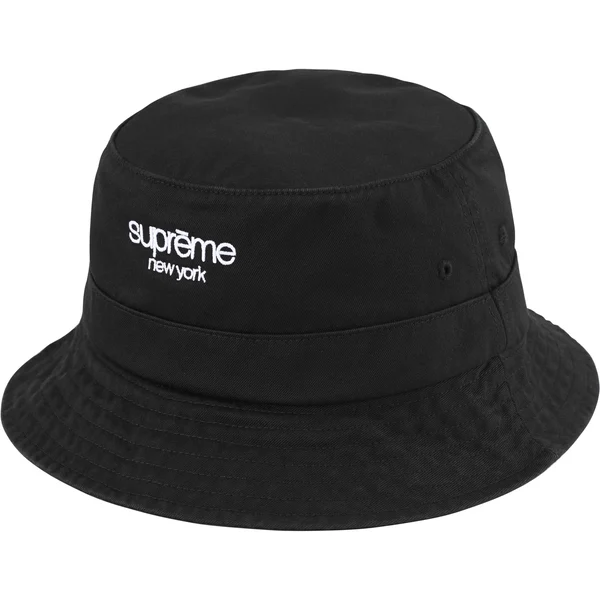 Supreme Classic Logo Crusher - Black (front)