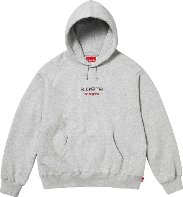 Supreme Classic Logo Shop Hooded Sweatshirt - Los Angeles (front)