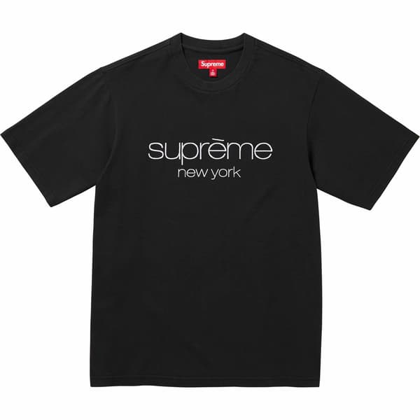Supreme Classic Logo S/S Top - Black (front)