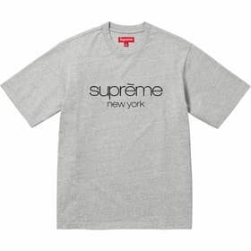 Supreme Classic Logo S/S Top Heather Grey
