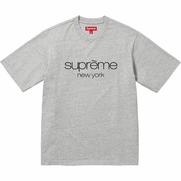 Supreme Classic Logo S/S Top - Heather Grey (front)