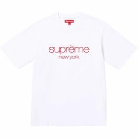 Supreme Classic Logo S/S Top White