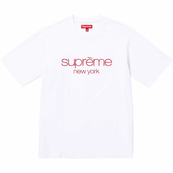 Supreme Classic Logo S/S Top - White (front)