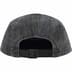 Supreme Coated Denim Camp Cap - Black (front)