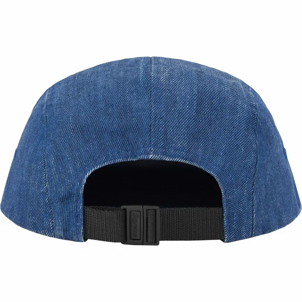 Supreme Coated Denim Camp Cap - Royal (front)