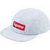 Supreme Coated Denim Camp Cap - White (front)