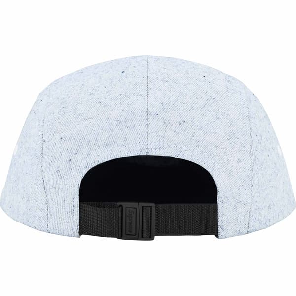 Supreme Coated Denim Camp Cap - White (front)