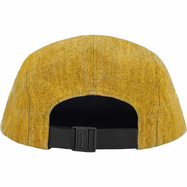 Supreme Coated Denim Camp Cap - Yellow (front)
