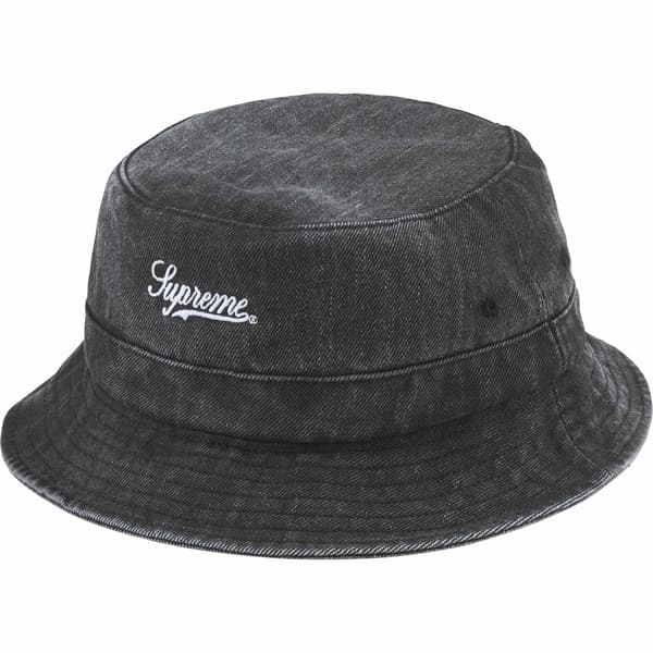 Supreme Coated Denim Crusher - Black (front)