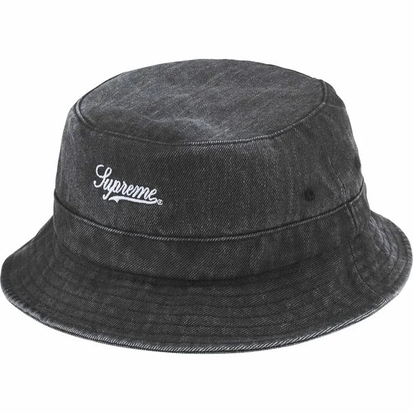 Supreme Coated Denim Crusher - Black (front)